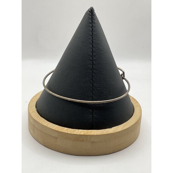 Alex And Ani Initial "A" Silver-Tone Charm Bracelet Adjustable Fit Pre-Owned - Picture 2 of 4